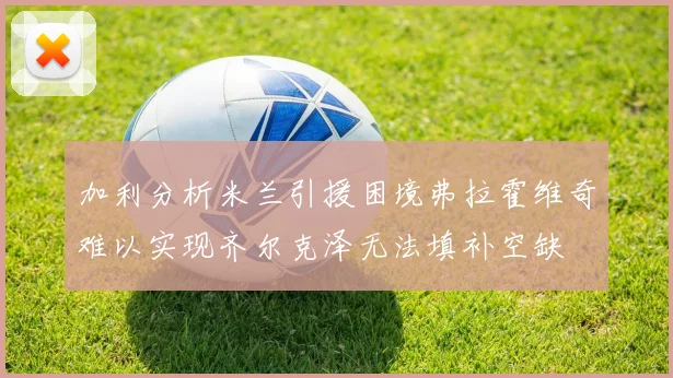 加利分析米兰引援困境弗拉霍维奇难以实现齐尔克泽无法填补空缺
