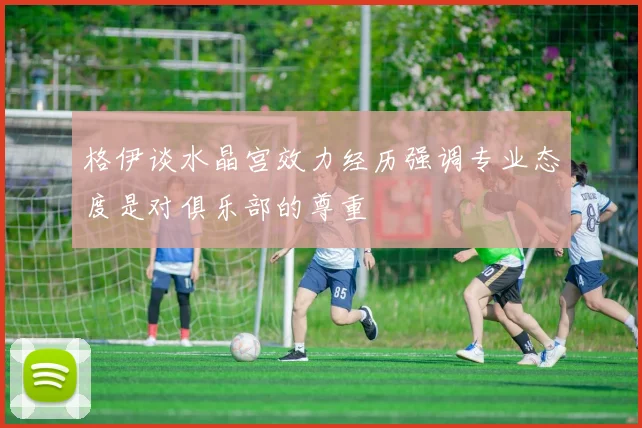 格伊谈水晶宫效力经历强调专业态度是对俱乐部的尊重